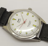 Hmt Pilot Mechanical Handwinding Movement leather Jewels Analog Dial Wrist Watch For Me