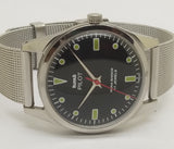 Hmt Pilot Mechanical Handwinding Movement stainless Steel Para Shock 17 Jewels Analog Dial Wrist Watch For Men