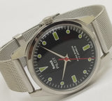 Hmt Pilot Mechanical Handwinding Movement stainless Steel Para Shock 17 Jewels Analog Dial Wrist Watch For Men