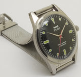 Hmt Pilot Mechanical Handwinding Movement stainless Steel Para Shock 17 Jewels Analog Dial Wrist Watch For Men