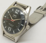 Hmt Pilot Mechanical Handwinding Movement stainless Steel Para Shock 17 Jewels Analog Dial Wrist Watch For Men