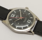 Hmt Pilot Mechanical Handwinding Movement leather Jewels Analog Dial Wrist Watch For Men