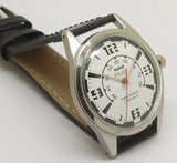 Hmt Pilot Mechanical Handwinding Movement leather Jewels Analog Dial Wrist Watch For Me National Watches