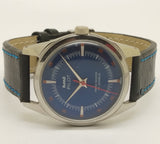 Hmt Pilot Mechanical Handwinding Movement leather Jewels Analog Dial Wrist Watch For Me