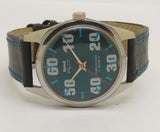 Hmt Pilot Mechanical Handwinding Movement leather Jewels Analog Dial Wrist Watch For Me