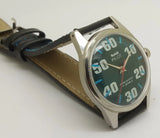 Hmt Pilot Mechanical Handwinding Movement leather Jewels Analog Dial Wrist Watch For Me National Watches