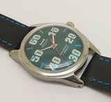 Hmt Pilot Mechanical Handwinding Movement leather Jewels Analog Dial Wrist Watch For Me National Watches