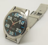 Hmt Pilot Mechanical Handwinding Movement stainless Steel Para Shock 17 Jewels Analog Dial Wrist Watch For Men