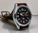 Citizen Automatic 8200 Movement stainless steel Japan Made 21 Jewels Men s Wrist Watch