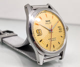 Hmt Pilot Mechanical Handwinding Movement stainless Steel Para Shock 17 Jewels Analog Dial Wrist Watch For Men National Watches