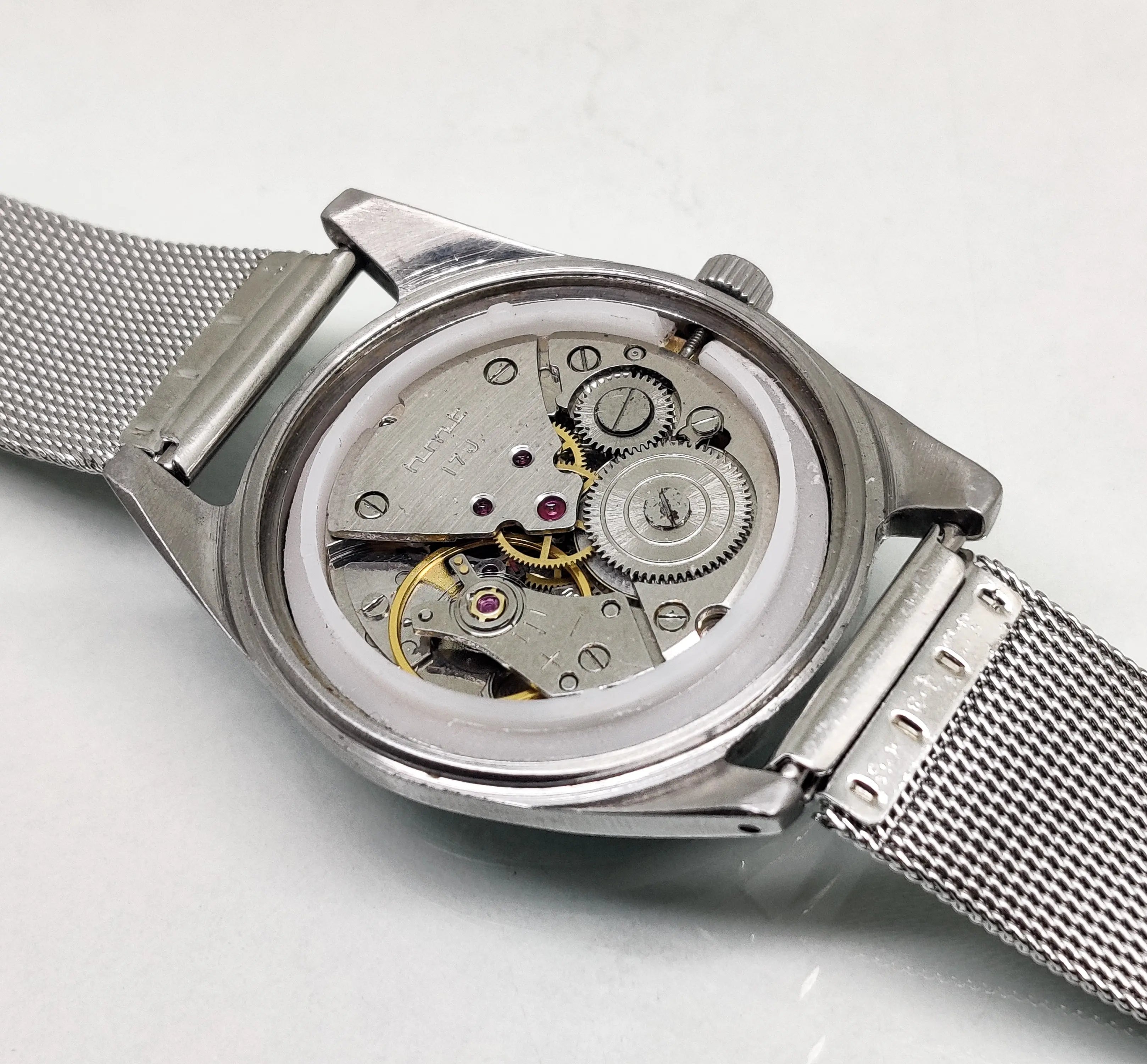 Hmt Pilot Mechanical Handwinding Movement stainless Steel Para Shock 17 Jewels Analog Dial Wrist Watch For Men National Watches