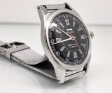 Hmt Pilot Mechanical Handwinding Movement stainless Steel Para Shock 17 Jewels Analog Dial Wrist Watch For Men