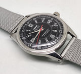 Hmt Pilot Mechanical Handwinding Movement stainless Steel Para Shock 17 Jewels Analog Dial Wrist Watch For Men