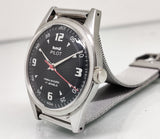 Hmt Pilot Mechanical Handwinding Movement stainless Steel Para Shock 17 Jewels Analog Dial Wrist Watch For Men