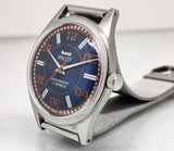 Hmt Pilot Mechanical Handwinding Movement stainless Steel Para Shock 17 Jewels Analog Dial Wrist Watch For Men National Watches