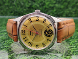 Hmt Pilot Mechanical Handwinding Movement leather Jewels Analog Dial Wrist Watch For Me
