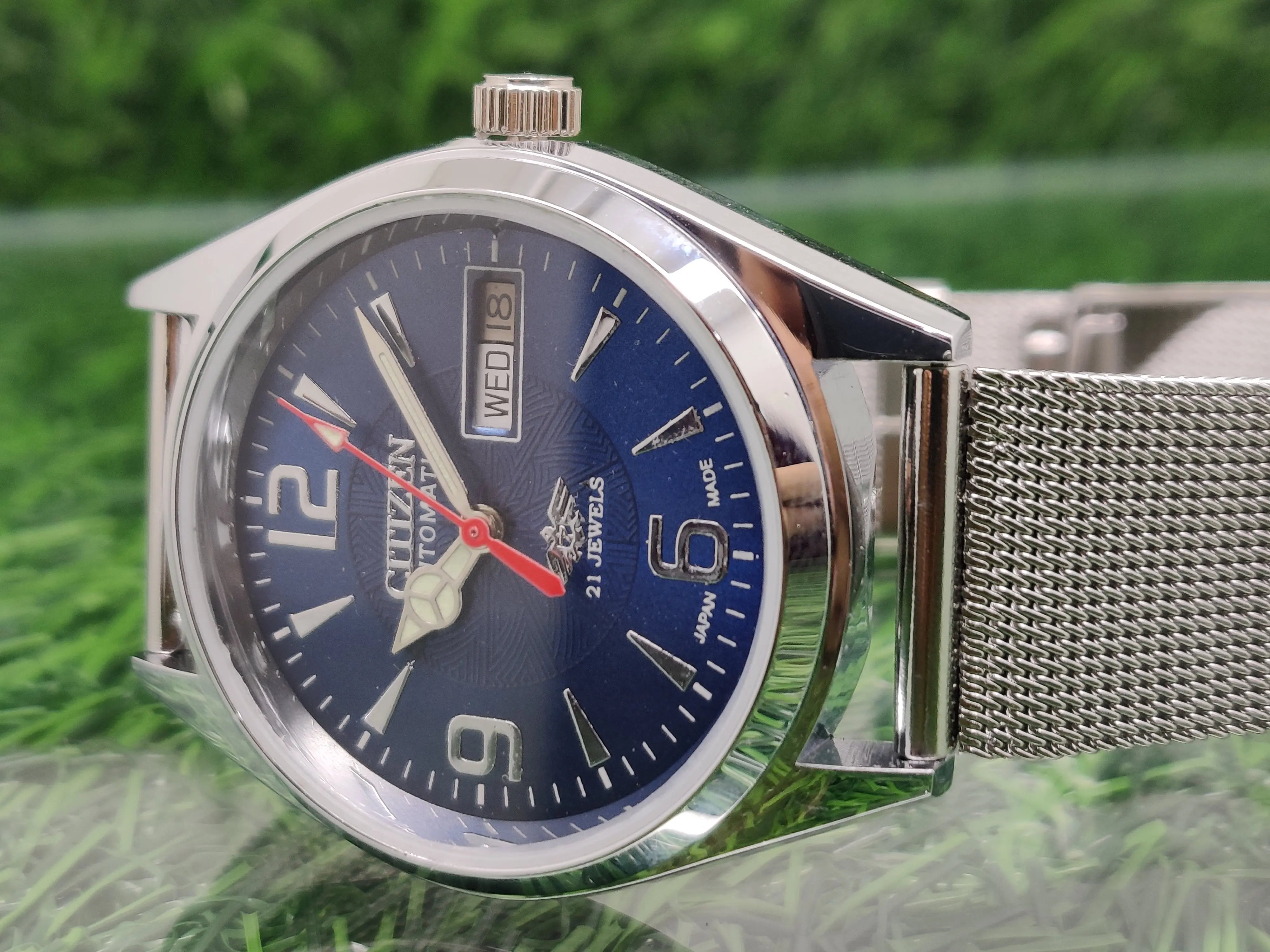 Citizen Automatic 8200 Movement stainless steel Japan Made 21 Jewels Men s Wrist Watch National Watches