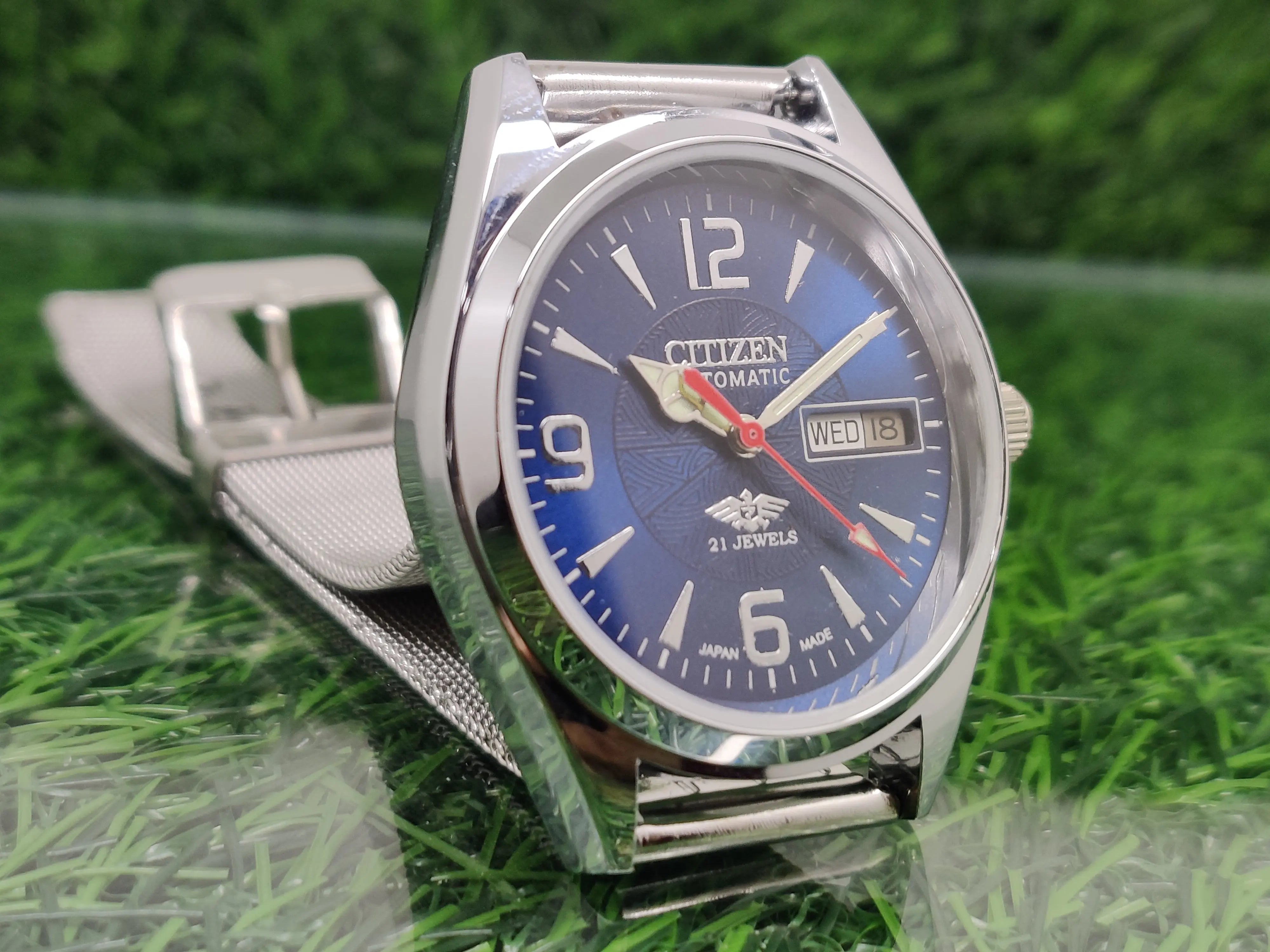 Citizen Automatic 8200 Movement stainless steel Japan Made 21 Jewels Men s Wrist Watch National Watches