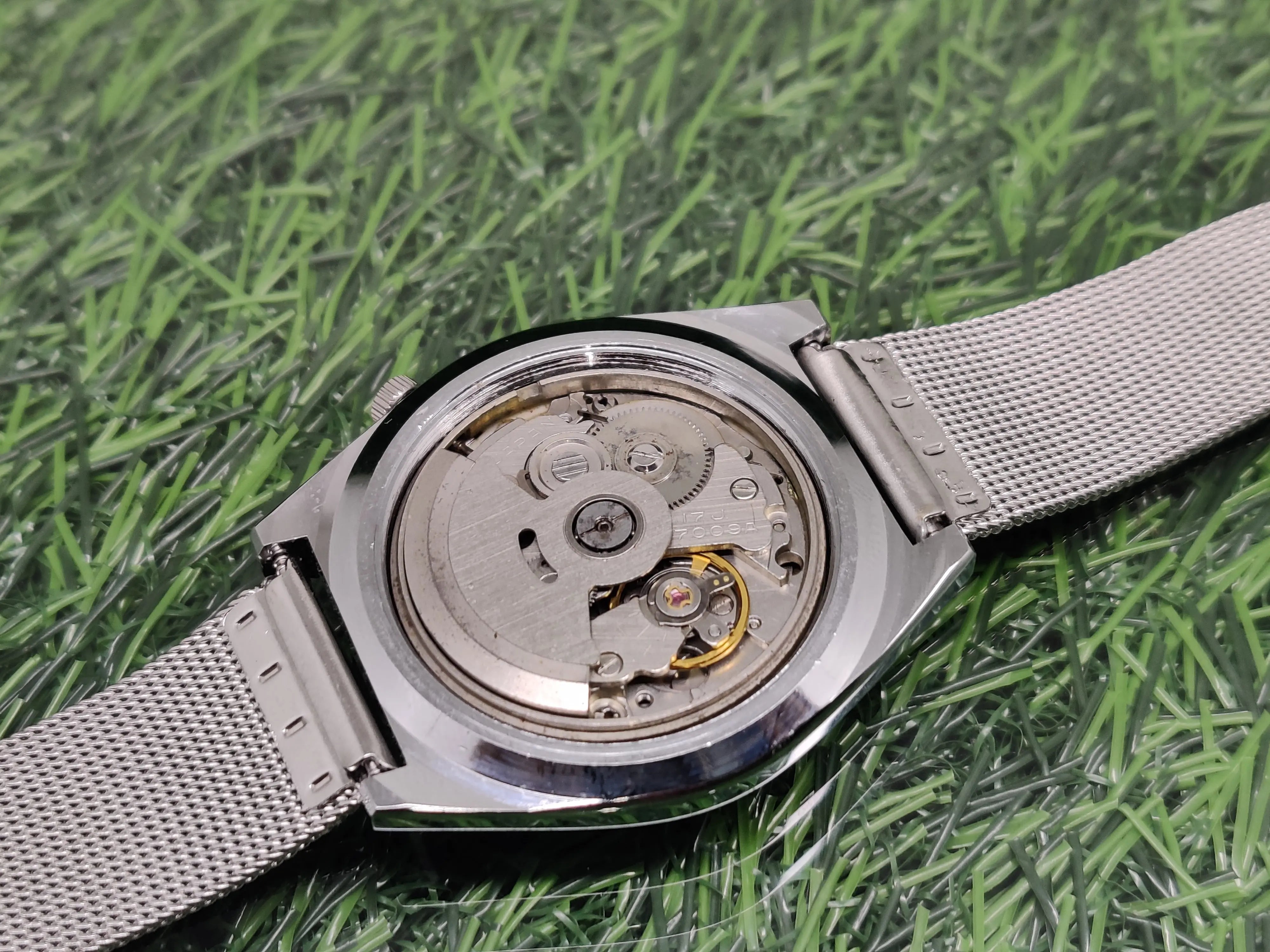 VINTAGE REFURBISHED SEIKO 5 AUTOMATIC JAPAN MENS DAY DATE WATCH - National Watches