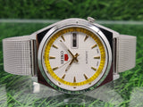 VINTAGE REFURBISHED SEIKO 5 AUTOMATIC JAPAN MENS DAY DATE WATCH - National Watches