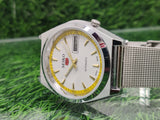 VINTAGE REFURBISHED SEIKO 5 AUTOMATIC JAPAN MENS DAY DATE WATCH - National Watches