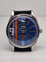 Hmt Pilot Mechanical Handwinding Movement stainless Steel Para Shock 17 Jewels Analog Dial Wrist Watch For Men