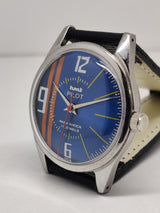 Hmt Pilot Mechanical Handwinding Movement stainless Steel Para Shock 17 Jewels Analog Dial Wrist Watch For Men