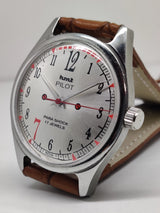 Hmt Pilot Mechanical Handwinding Movement stainless Steel Para Shock 17 Jewels Analog Dial Wrist Watch For Men National Watches