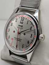 Hmt Pilot Mechanical Handwinding Movement stainless Steel Para Shock 17 Jewels Analog Dial Wrist Watch For Men