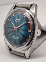 Hmt Pilot Mechanical Handwinding Movement stainless Steel Para Shock 17 Jewels Analog Dial Wrist Watch For Men