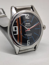 Hmt Pilot Mechanical Handwinding Movement stainless Steel Para Shock 17 Jewels Analog Dial Wrist Watch For Men National Watches