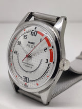 Hmt Pilot Mechanical Handwinding Movement stainless Steel Para Shock 17 Jewels Analog Dial Wrist Watch For Men National Watches