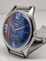 Hmt Pilot Mechanical Handwinding Movement stainless Steel Para Shock 17 Jewels Analog Dial Wrist Watch For Men