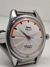 Hmt Pilot Mechanical Handwinding Movement stainless Steel Para Shock 17 Jewels Analog Dial Wrist Watch For Men National Watches