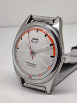 Hmt Pilot Mechanical Handwinding Movement stainless Steel Para Shock 17 Jewels Analog Dial Wrist Watch For Men National Watches