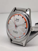 Hmt Pilot Mechanical Handwinding Movement stainless Steel Para Shock 17 Jewels Analog Dial Wrist Watch For Men