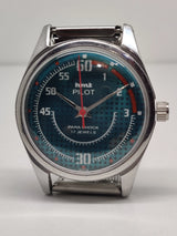 Hmt Pilot Mechanical Handwinding Movement stainless Steel Para Shock 17 Jewels Analog Dial Wrist Watch For Men National Watches