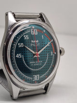 Hmt Pilot Mechanical Handwinding Movement stainless Steel Para Shock 17 Jewels Analog Dial Wrist Watch For Men National Watches