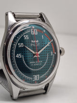 Hmt Pilot Mechanical Handwinding Movement stainless Steel Para Shock 17 Jewels Analog Dial Wrist Watch For Men