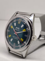 Hmt Pilot Mechanical Handwinding Movement stainless Steel Para Shock 17 Jewels Analog Dial Wrist Watch For Men National Watches