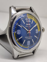 Hmt Pilot Mechanical Handwinding Movement stainless Steel Para Shock 17 Jewels Analog Dial Wrist Watch For Men National Watches