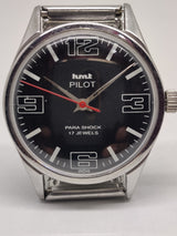Hmt Pilot Mechanical Handwinding Movement stainless Steel Para Shock 17 Jewels Analog Dial Wrist Watch For Men