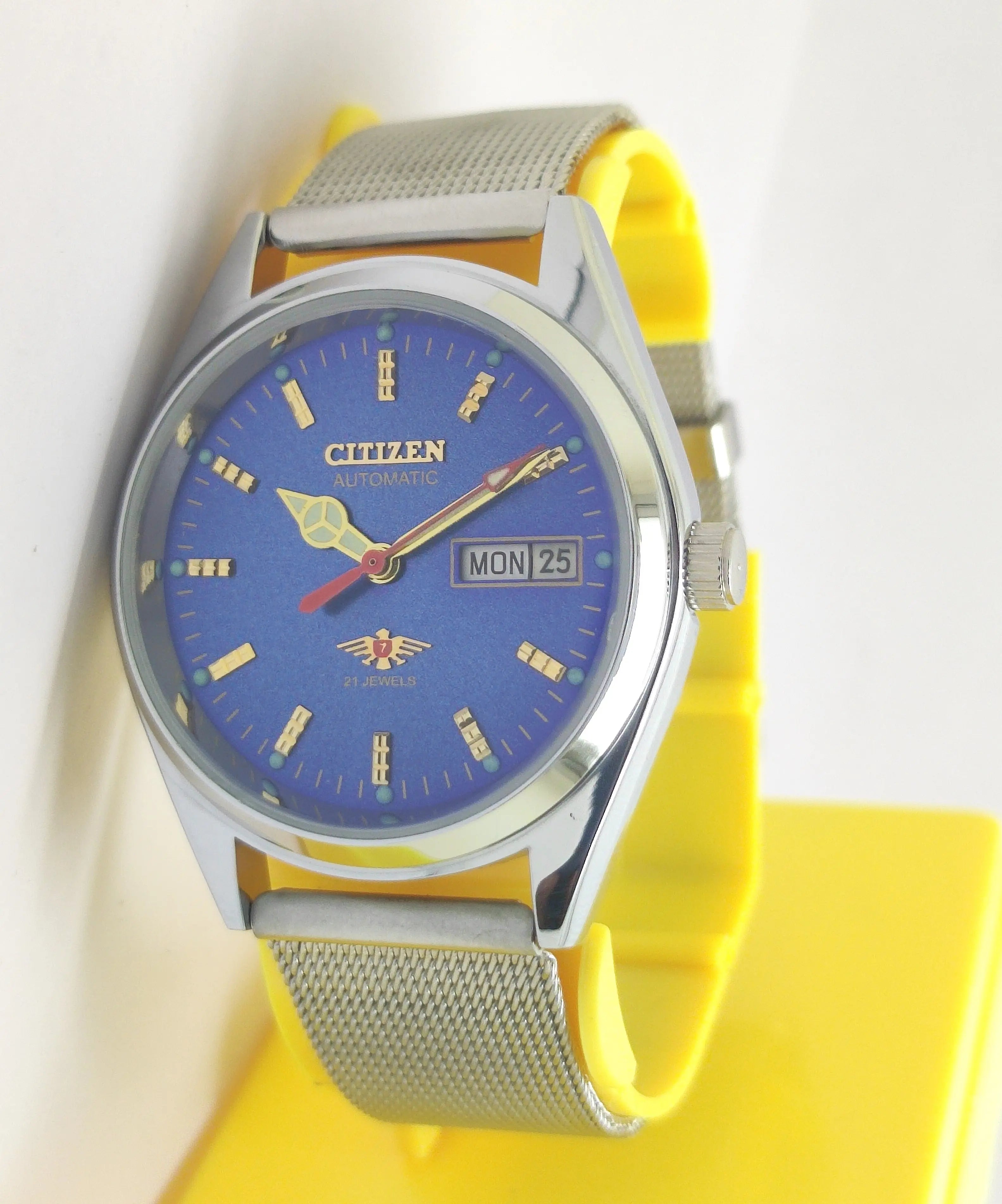 Citizen Automatic 8200 Movement stainless steel Japan Made 21 Jewels Men s Wrist Watch National Watches