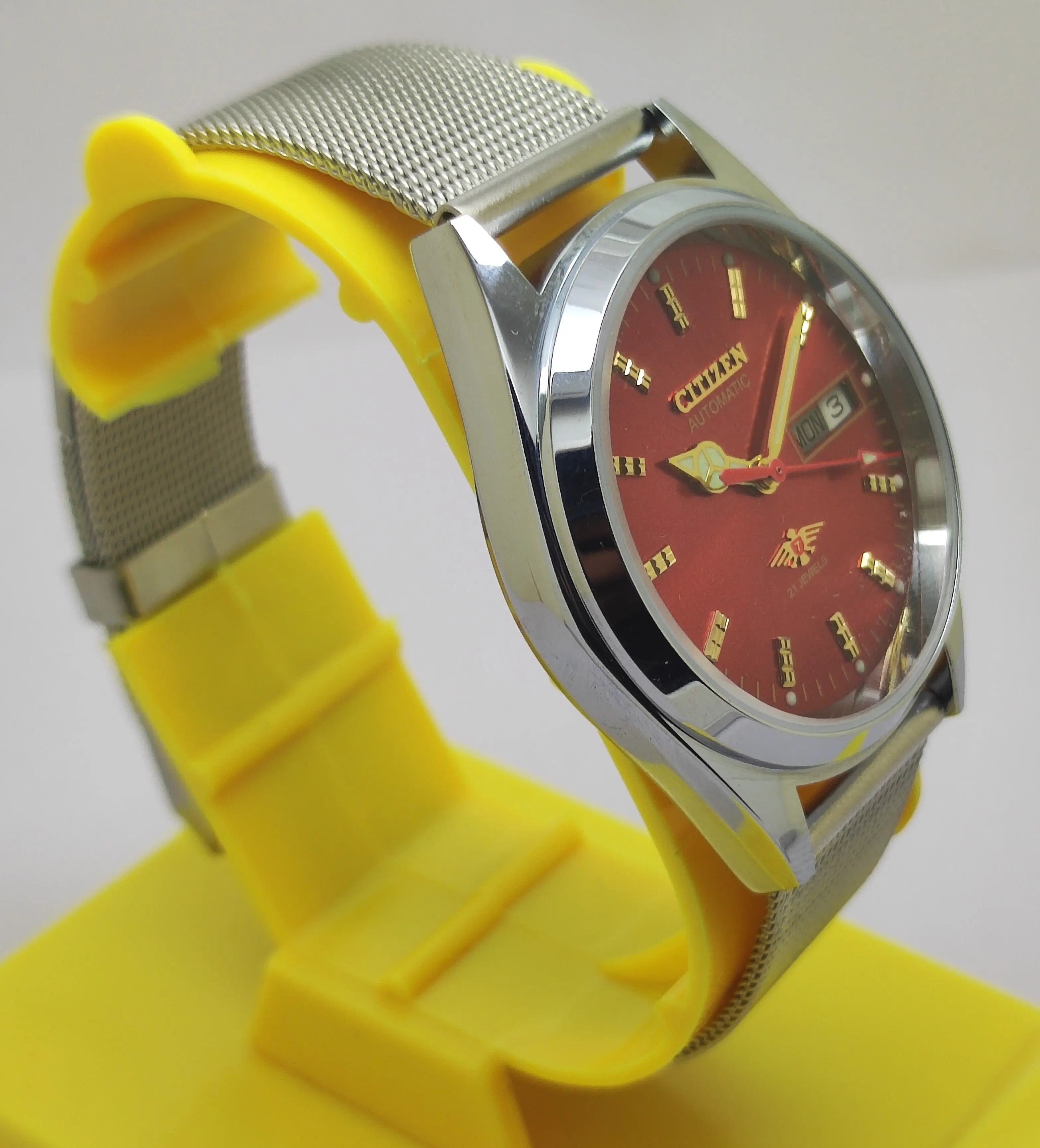 Citizen Automatic 8200 Movement stainless steel Japan Made 21 Jewels Men s Wrist Watch National Watches