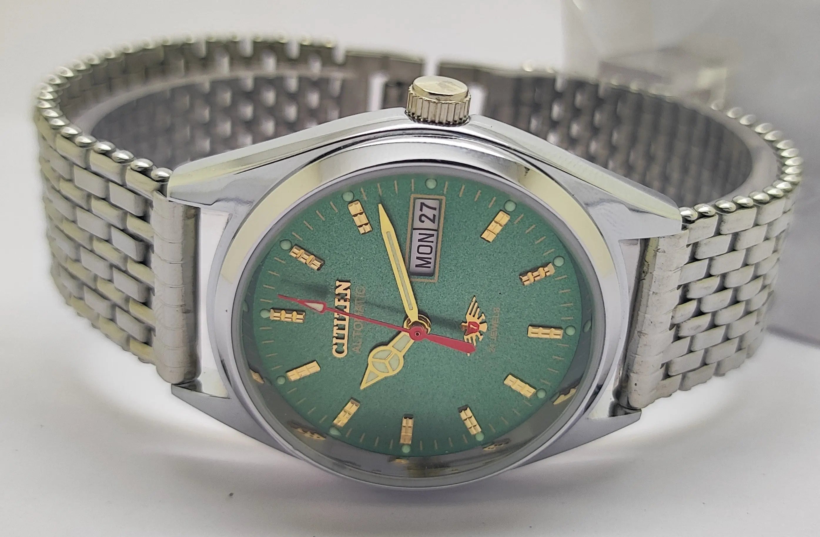 Citizen Automatic 8200 Movement stainless steel Japan Made 21 Jewels Men s Wrist Watch National Watches