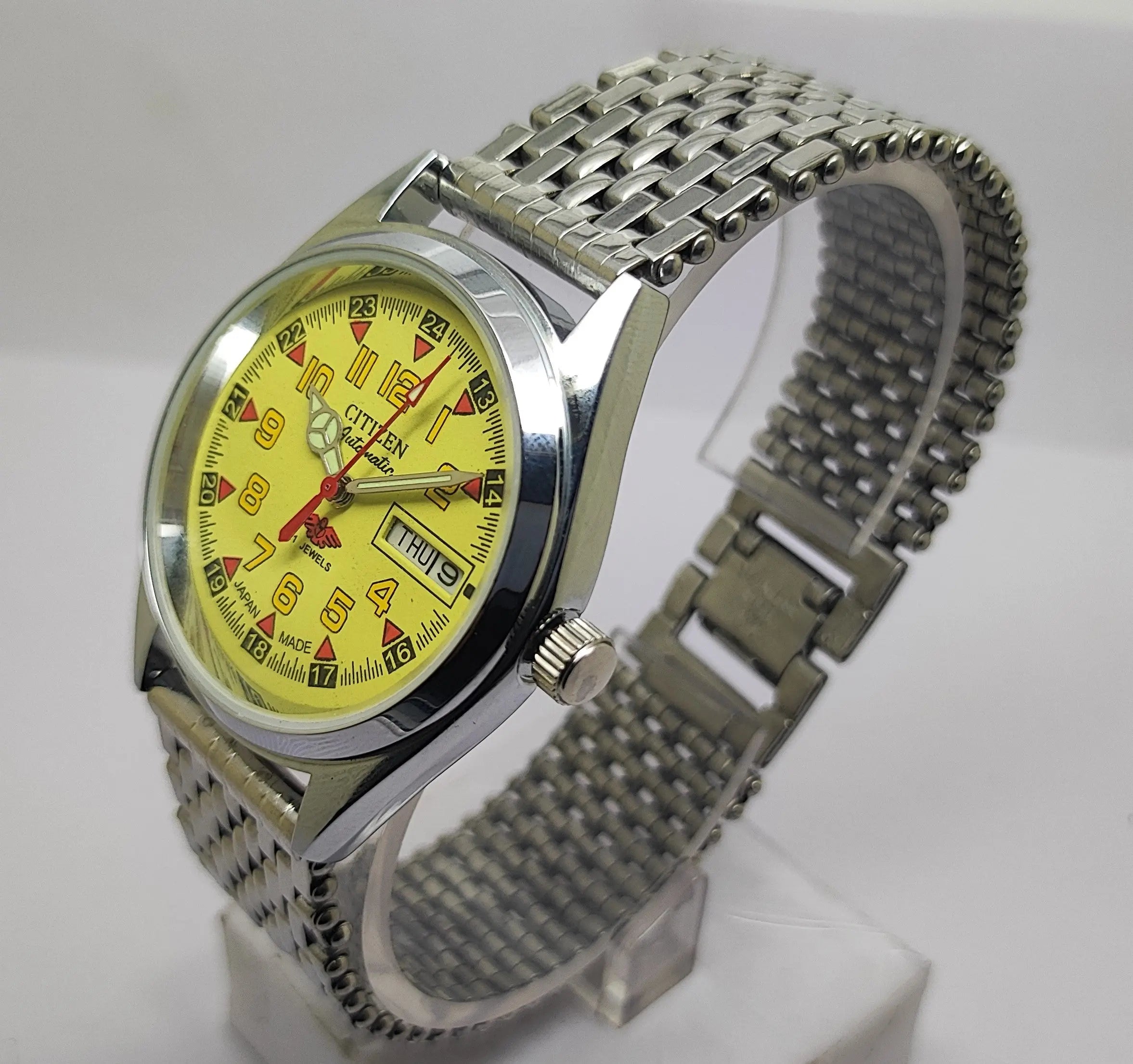 Citizen Automatic 8200 Movement stainless steel Japan Made 21 Jewels Men s Wrist Watch National Watches