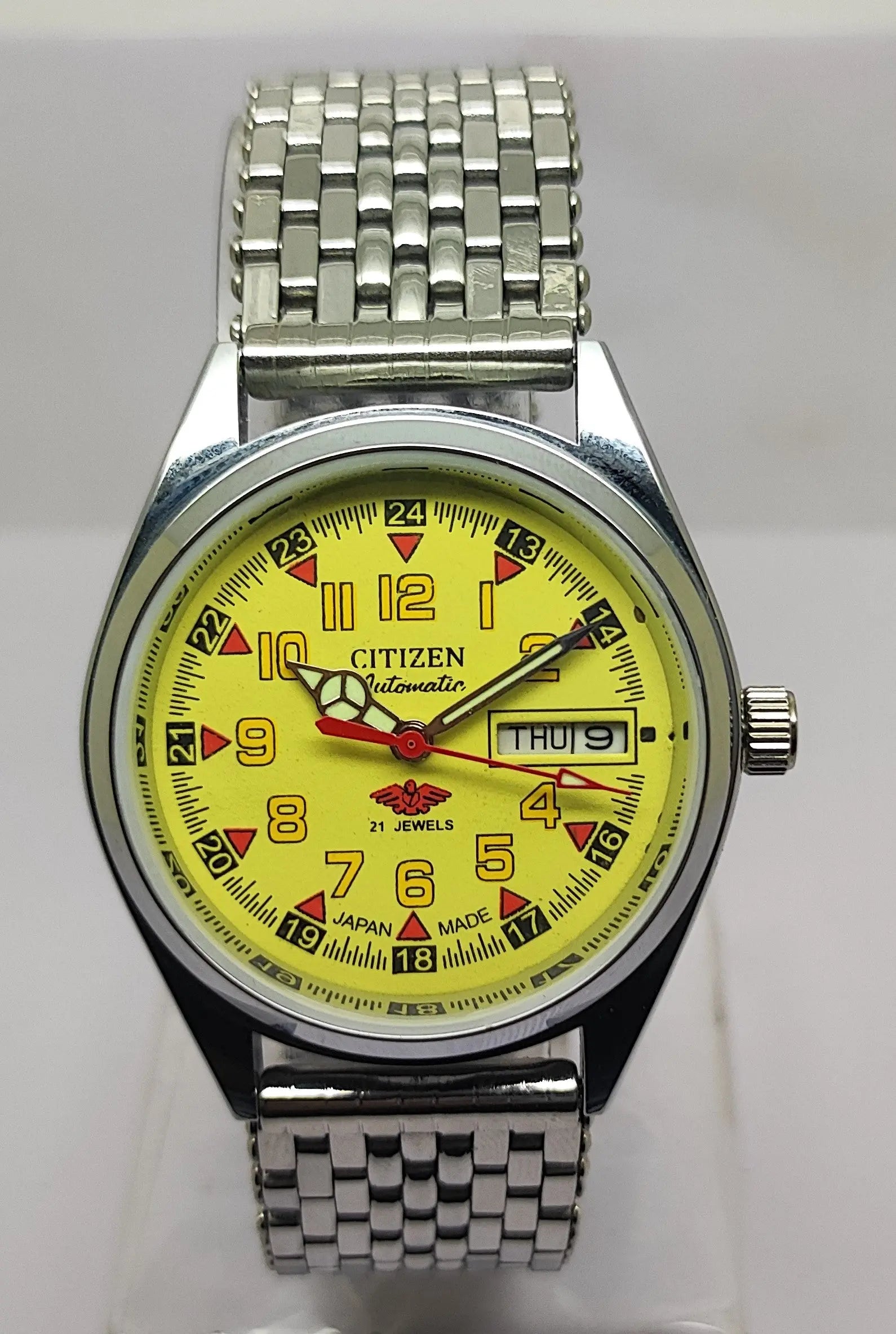 Citizen Automatic 8200 Movement stainless steel Japan Made 21 Jewels Men s Wrist Watch National Watches