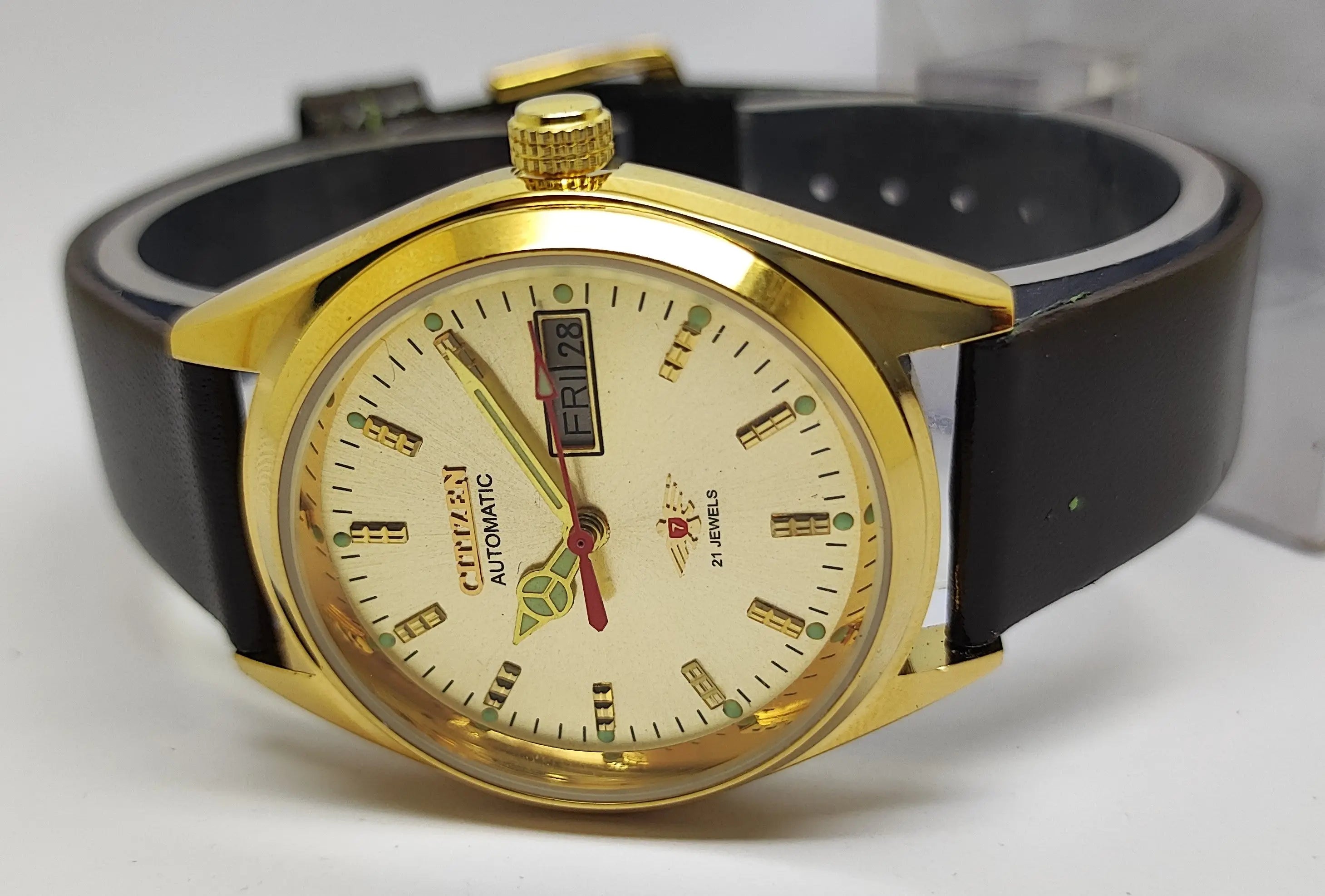 Citizen Automatic 8200 Movement stainless steel Japan Made 21 Jewels Men s Wrist Watch National Watches