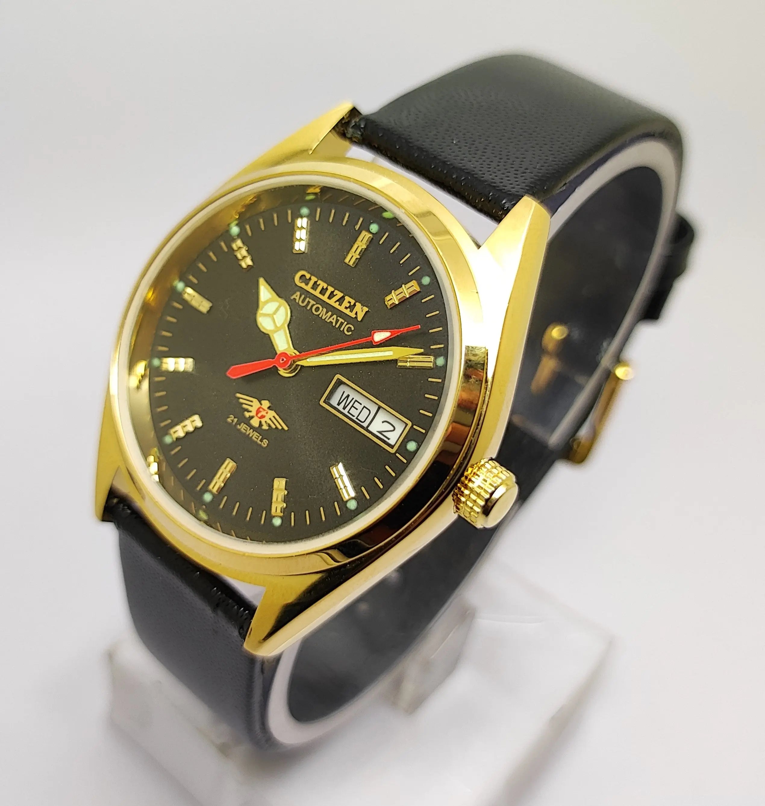 Citizen Automatic 8200 Movement stainless steel Japan Made 21 Jewels Men s Wrist Watch National Watches
