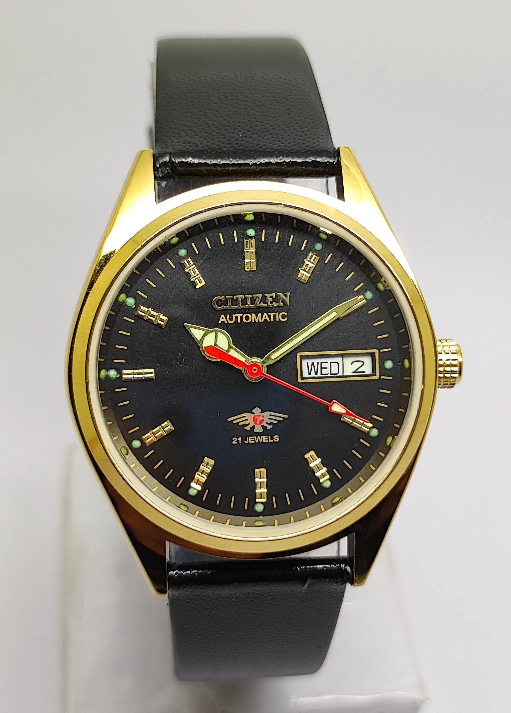 Citizen Automatic 8200 Movement stainless steel Japan Made 21 Jewels Men s Wrist Watch National Watches